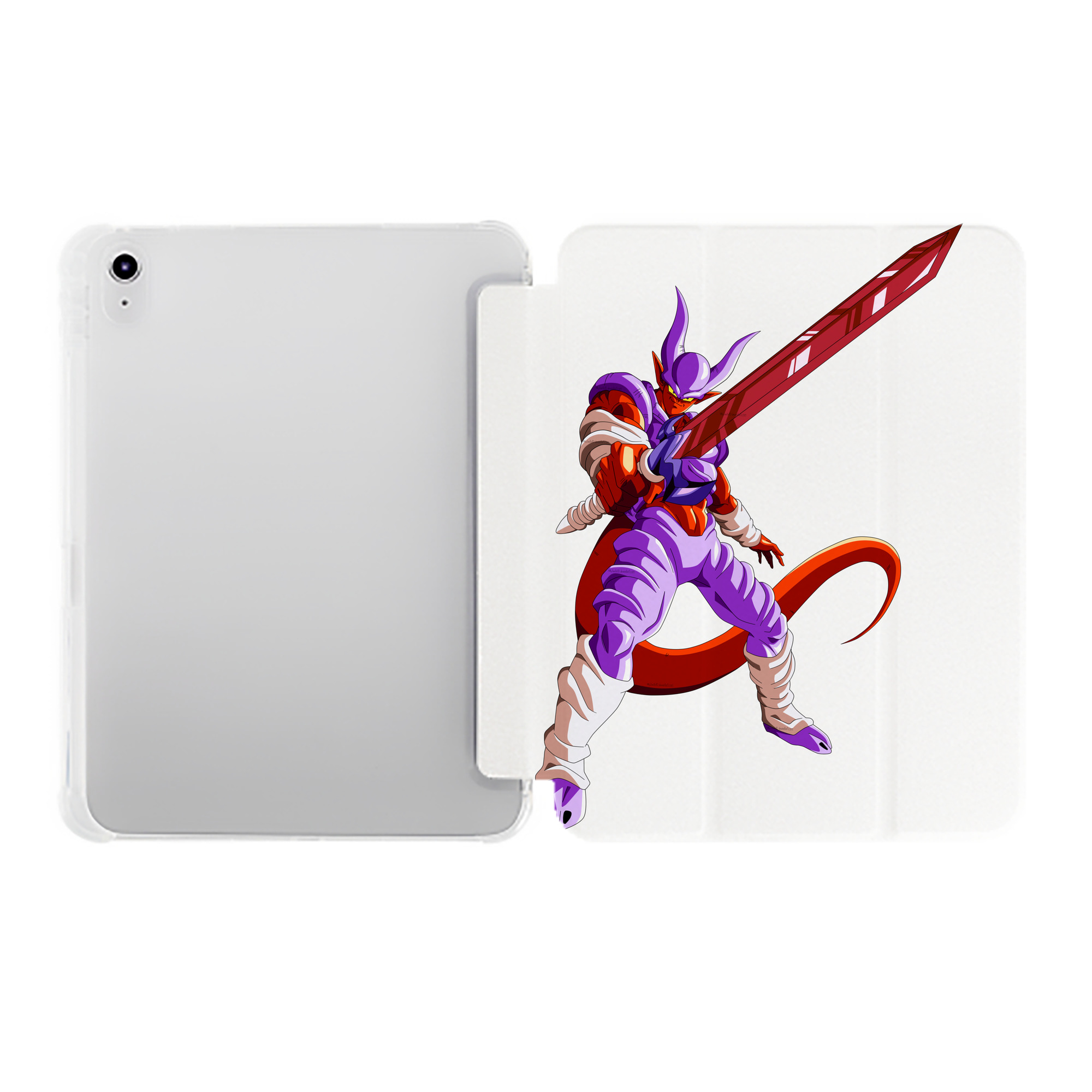 （画像用） ドラゴンボール ジャネンバ DRAGON BALL Janemba IPad ケース ペン収納付き 三つ折りスタンド PUレザー×シリコン 対応機種9.5/10.5/10.9インチ